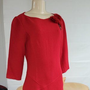 Rickie Freeman Teri Jon Red Dress Sz 2 NEW